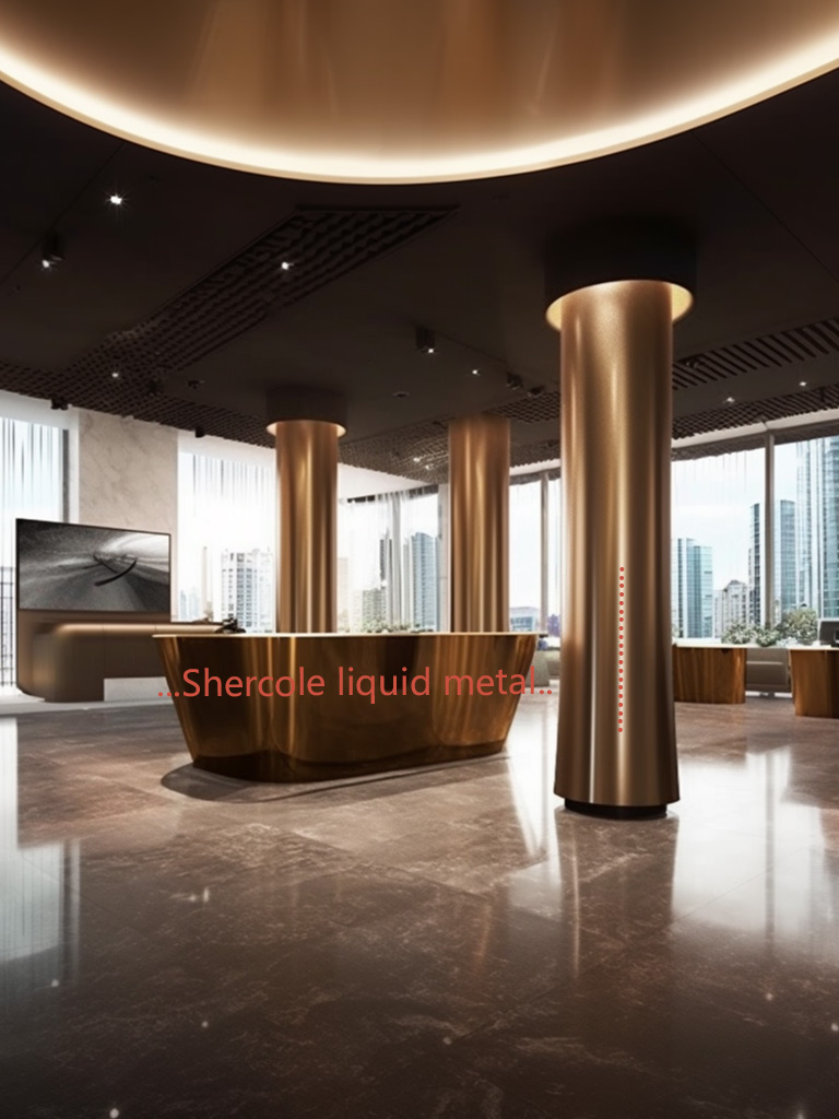 液態(tài)金屬能應(yīng)用到售樓部哪方面裝飾？